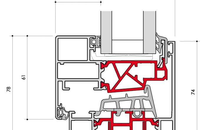 C77K-CS Lower Section Double Glass